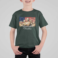 Declaration Daddies Funny 4th of July Founding Fathers T Shirt For Kid Vintage Betsy Ross Flag