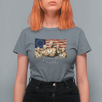 Declaration Daddies Funny 4th of July Founding Fathers T Shirt For Women Vintage Betsy Ross Flag