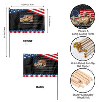 Declaration Daddies Funny 4th of July Founding Fathers Patriotic Handheld Flag Vintage Betsy Ross Flag