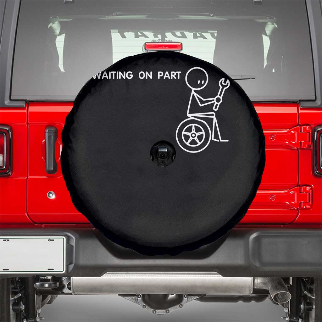 Waiting On Parts Funny Mechanic Spare Tire Cover Car Technician Auto Repair Life