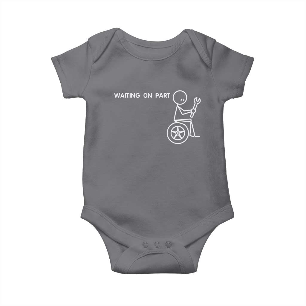 Waiting On Parts Funny Mechanic Baby Onesie Car Technician Auto Repair Life