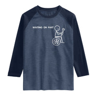 Waiting On Parts Funny Mechanic Raglan Shirt Car Technician Auto Repair Life