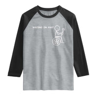 Waiting On Parts Funny Mechanic Raglan Shirt Car Technician Auto Repair Life