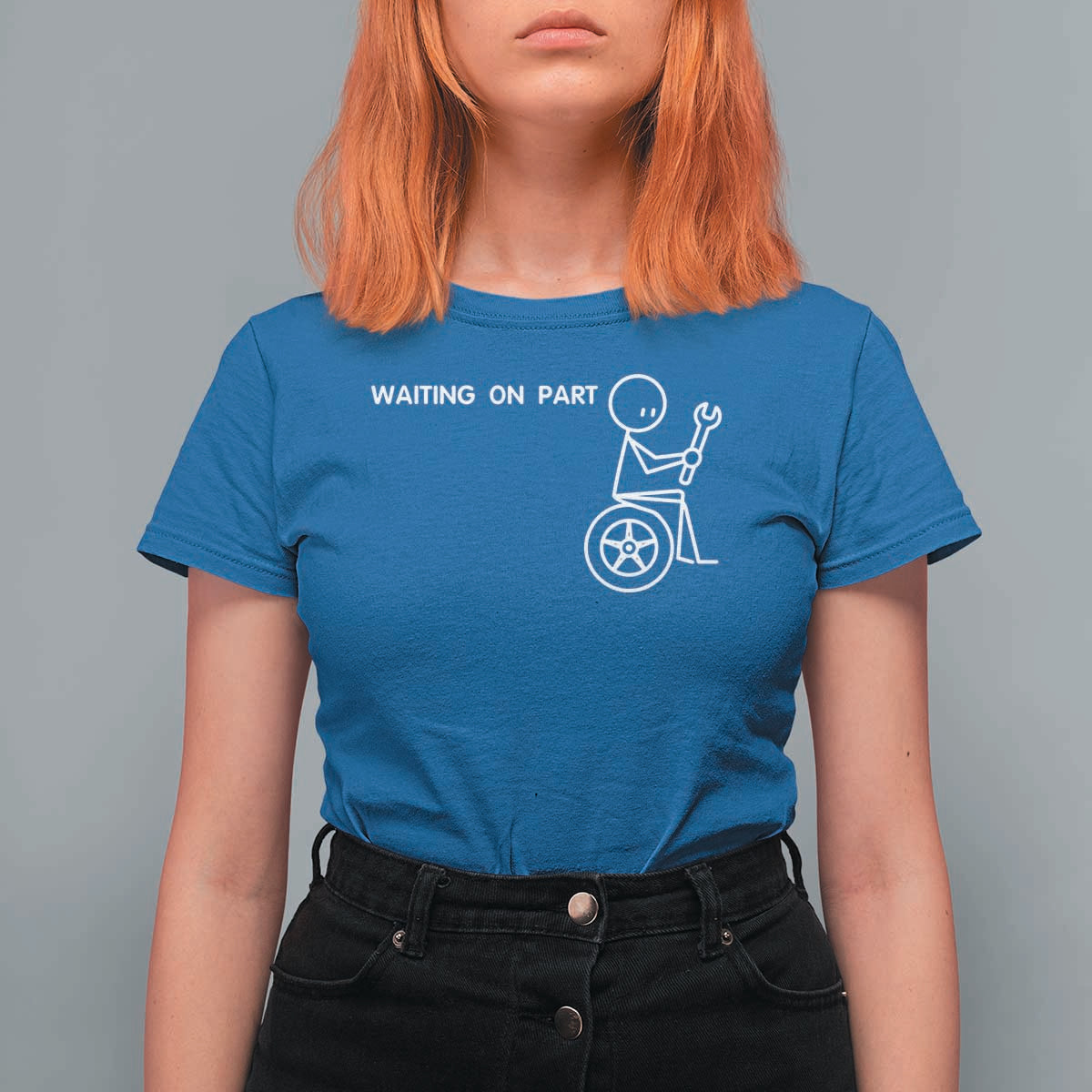 Waiting On Parts Funny Mechanic T Shirt For Women Car Technician Auto Repair Life