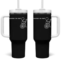Waiting On Parts Funny Mechanic Tumbler With Handle Car Technician Auto Repair Life