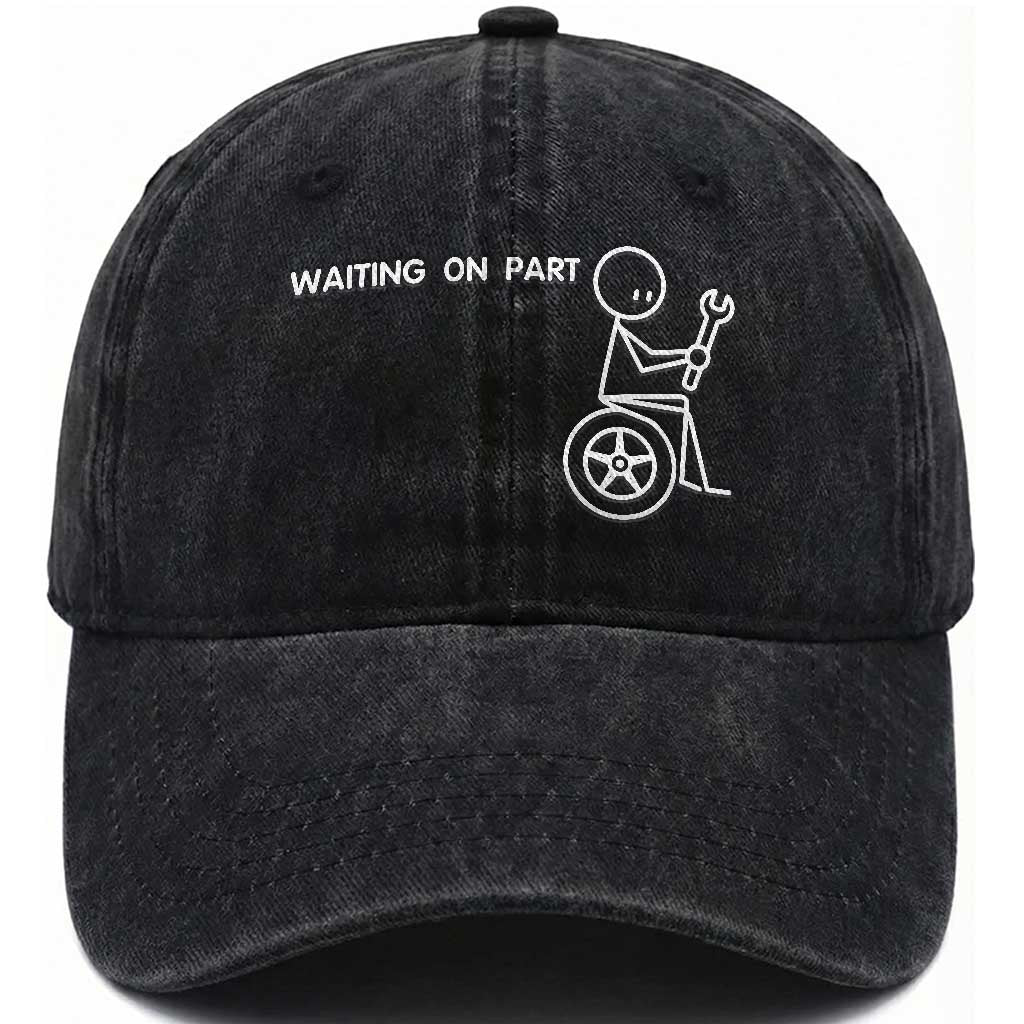 Waiting On Parts Funny Mechanic Washed Cotton Baseball Cap Car Technician Auto Repair Life