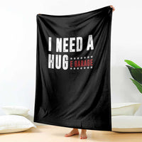 I Need A Huge Garage Funny Mechanic Throw Blanket Car Enthusiast