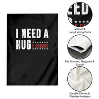 I Need A Huge Garage Funny Mechanic Garden Flag Car Enthusiast