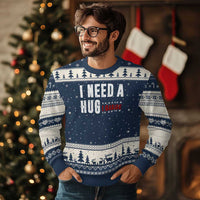 I Need A Huge Garage Funny Mechanic Ugly Christmas Sweater Car Enthusiast