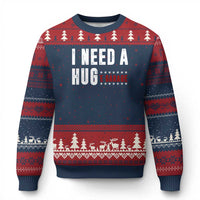 I Need A Huge Garage Funny Mechanic Ugly Christmas Sweater Car Enthusiast