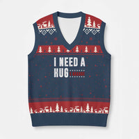 I Need A Huge Garage Funny Mechanic V-Neck Knit Sweater Vest Car Enthusiast