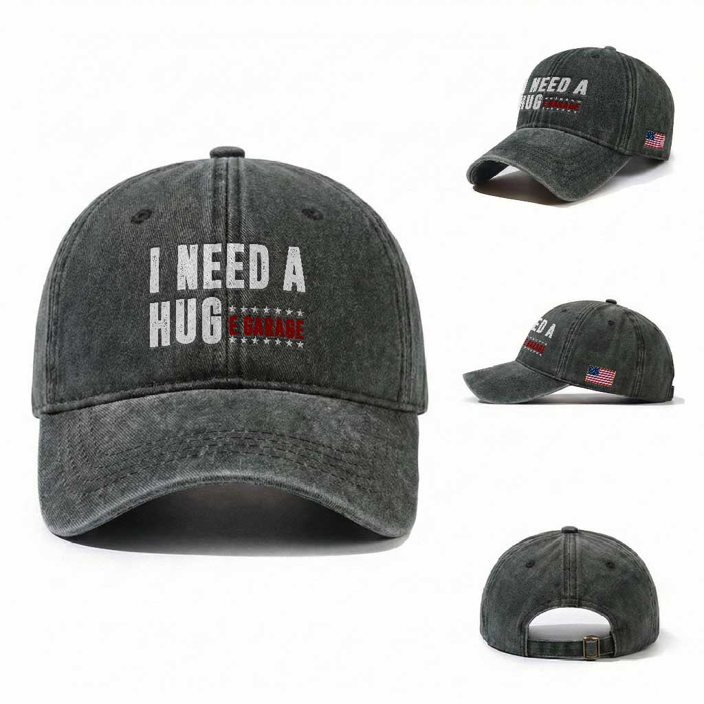I Need A Huge Garage Funny Mechanic Washed Cotton Baseball Cap Car Enthusiast