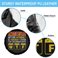 Fact of Life After Monday and Tuesday Calendar Says WTF Spare Tire Cover