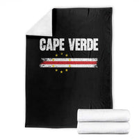 Cape Verde Pride Vintage Cape Verdean Flag 10 Stars Throw Blanket