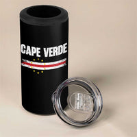 Cape Verde Pride Vintage Cape Verdean Flag 10 Stars 4 in 1 Can Cooler Tumbler