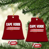 Cape Verde Pride Vintage Cape Verdean Flag 10 Stars Ceramic Ornament