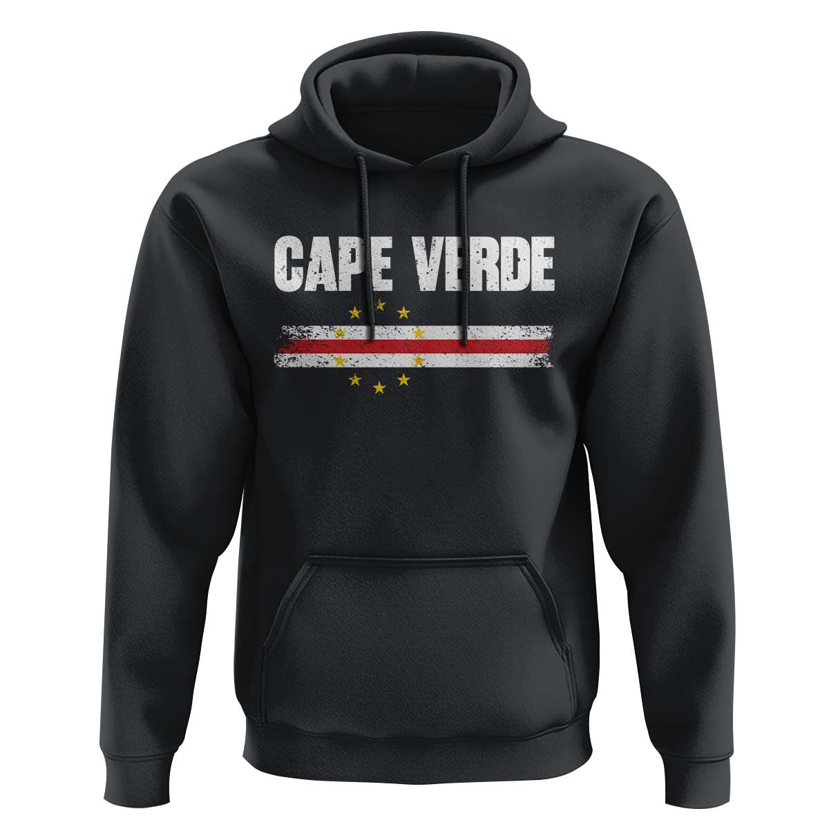 Cape Verde Pride Vintage Cape Verdean Flag 10 Stars Hoodie