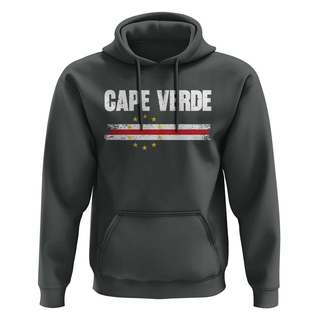 Cape Verde Pride Vintage Cape Verdean Flag 10 Stars Hoodie