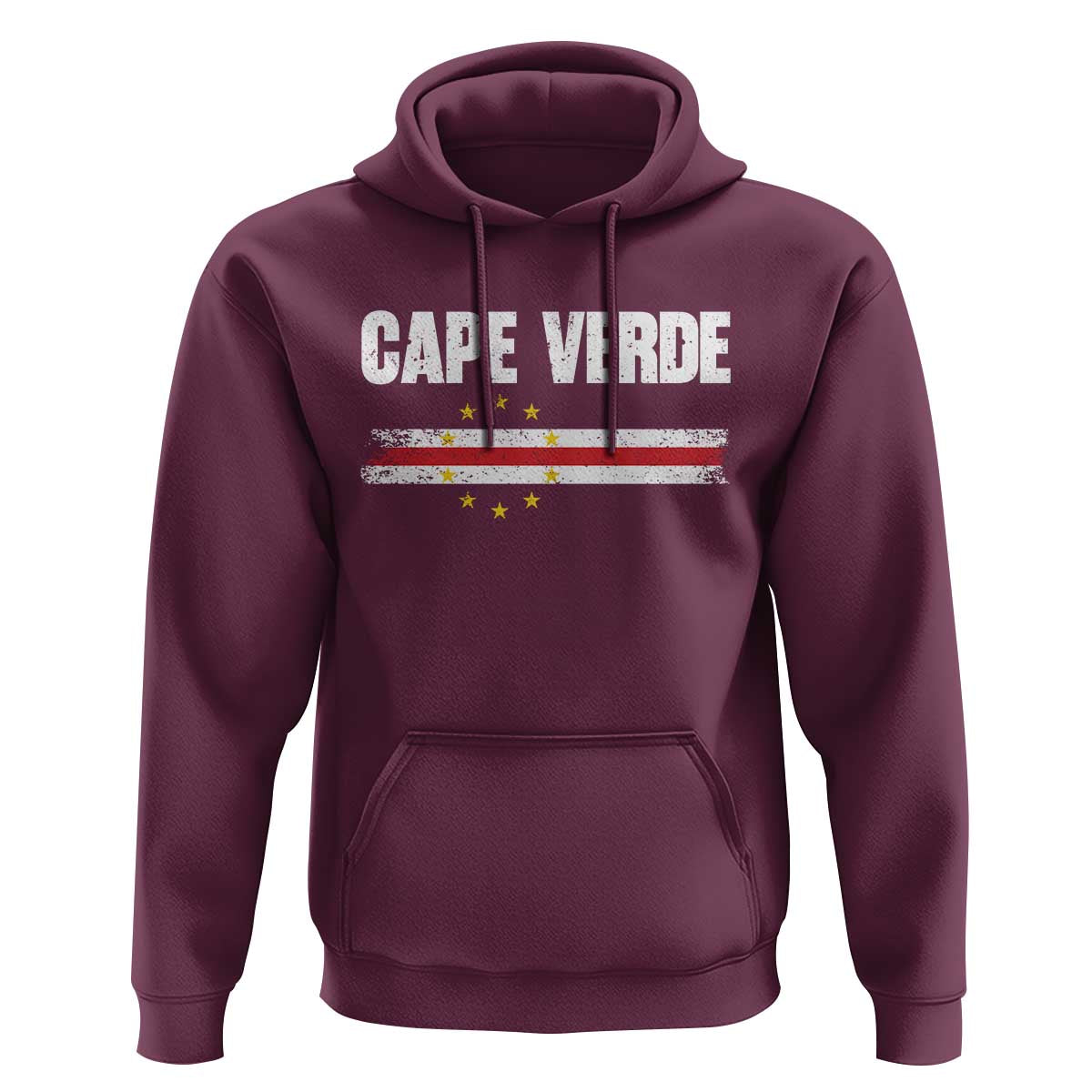 Cape Verde Pride Vintage Cape Verdean Flag 10 Stars Hoodie