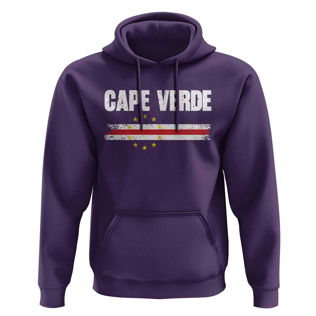 Cape Verde Pride Vintage Cape Verdean Flag 10 Stars Hoodie