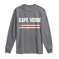 Cape Verde Pride Vintage Cape Verdean Flag 10 Stars Long Sleeve Shirt