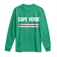 Cape Verde Pride Vintage Cape Verdean Flag 10 Stars Long Sleeve Shirt