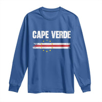 Cape Verde Pride Vintage Cape Verdean Flag 10 Stars Long Sleeve Shirt