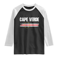 Cape Verde Pride Vintage Cape Verdean Flag 10 Stars Raglan Shirt