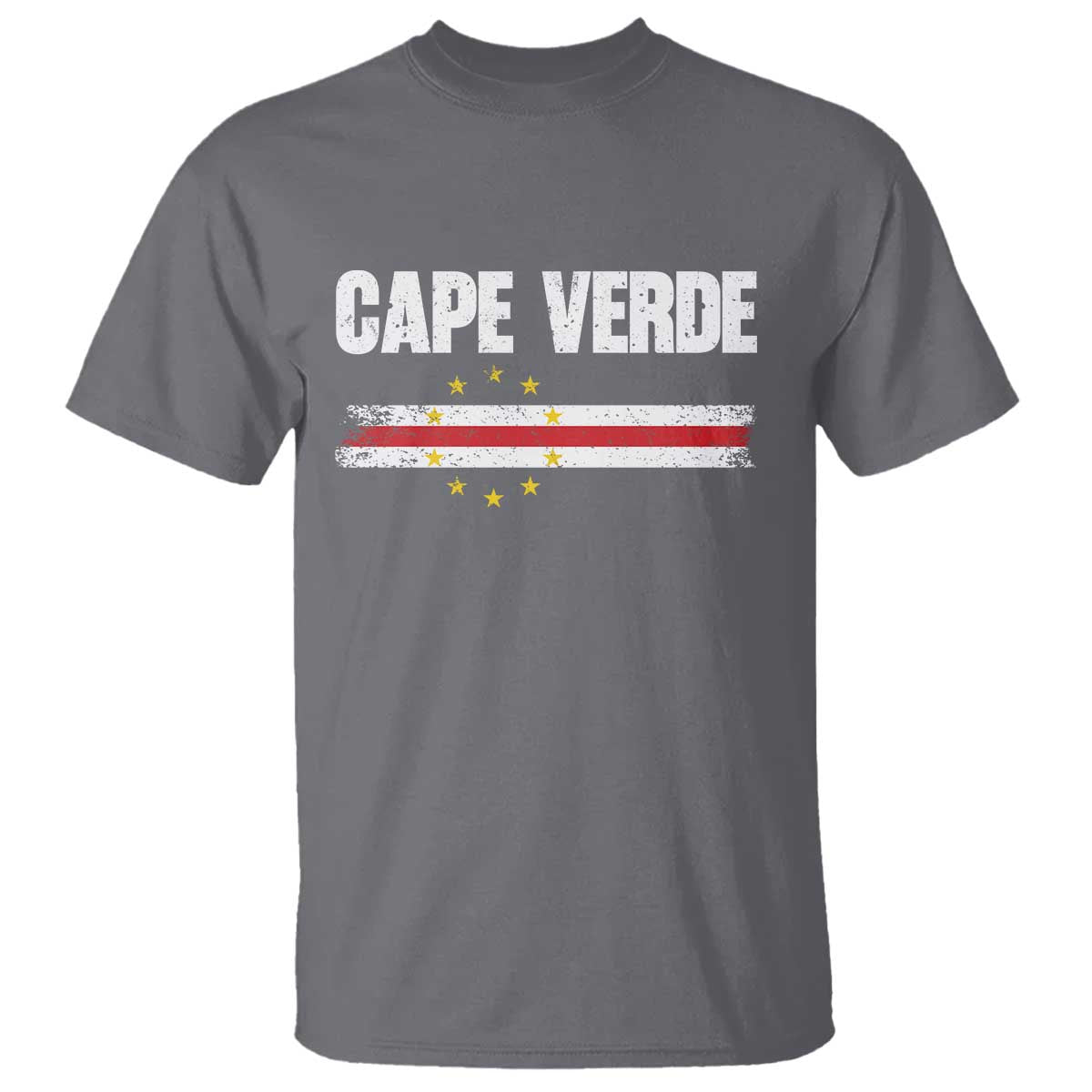 Cape Verde Pride Vintage Cape Verdean Flag 10 Stars T Shirt