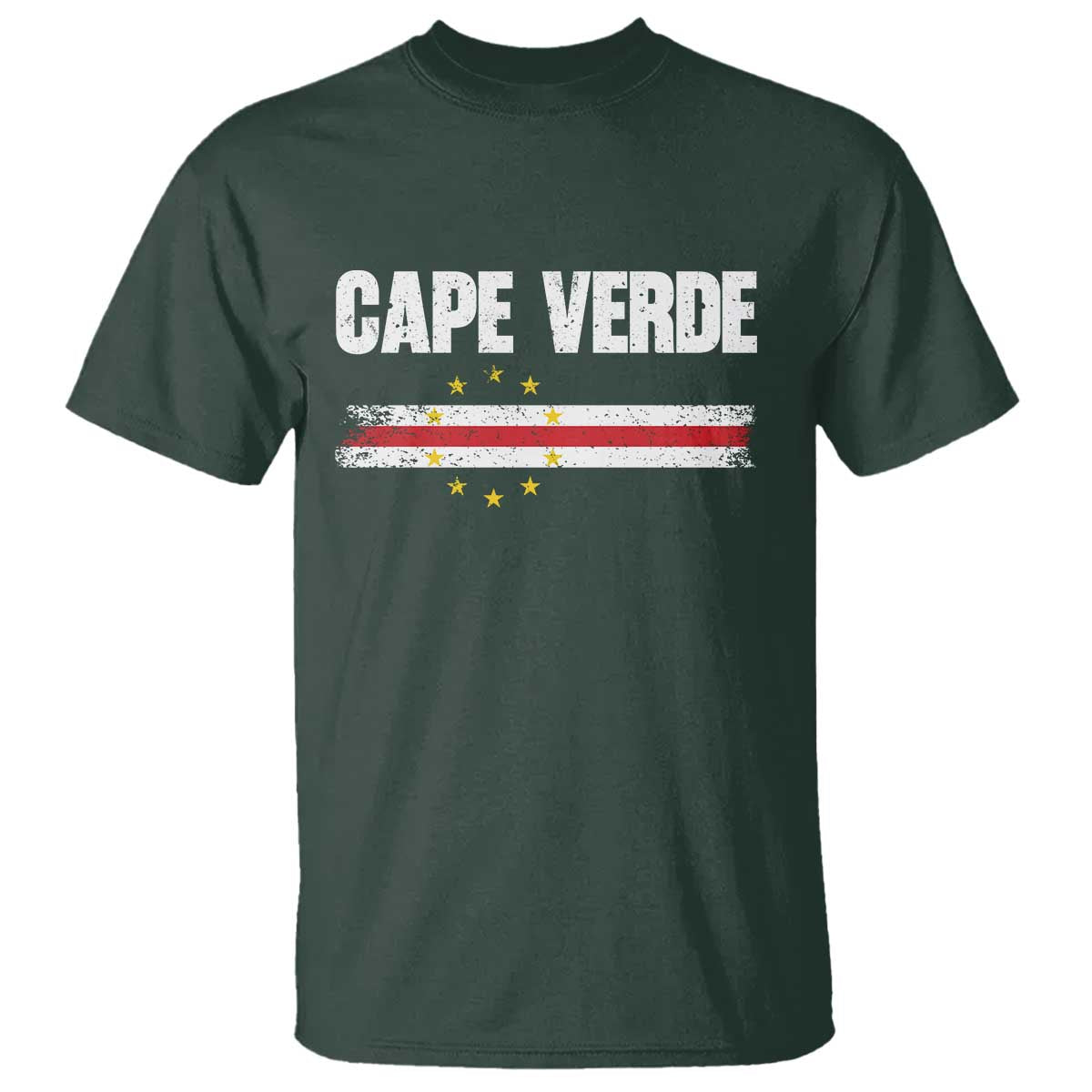 Cape Verde Pride Vintage Cape Verdean Flag 10 Stars T Shirt