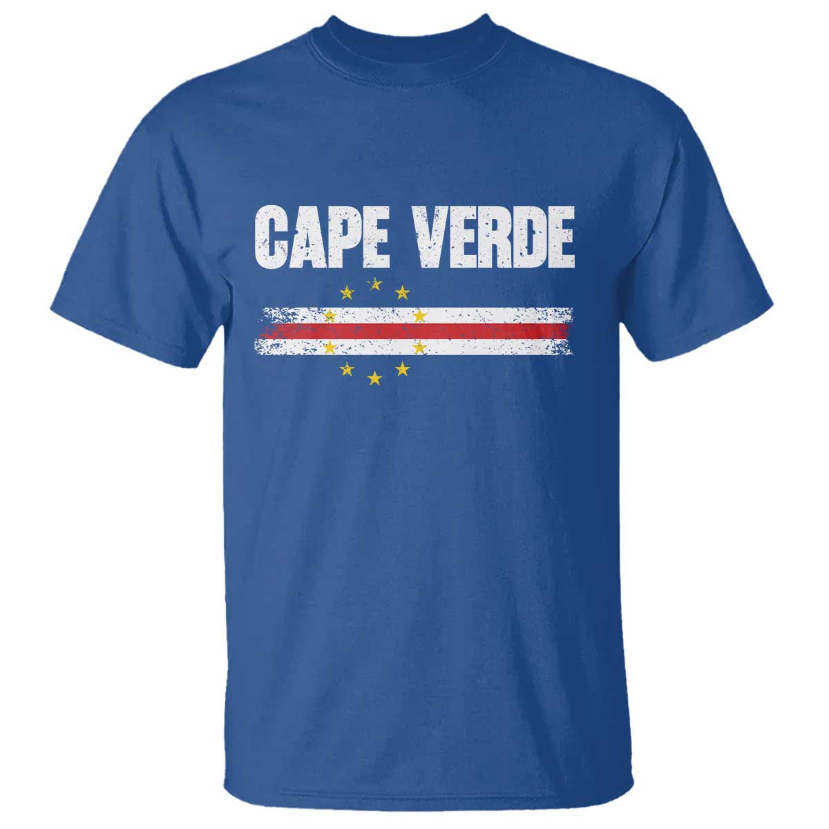 Cape Verde Pride Vintage Cape Verdean Flag 10 Stars T Shirt