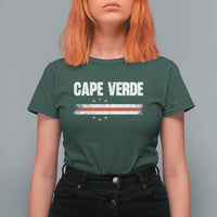 Cape Verde Pride Vintage Cape Verdean Flag 10 Stars T Shirt For Women