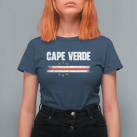 Cape Verde Pride Vintage Cape Verdean Flag 10 Stars T Shirt For Women