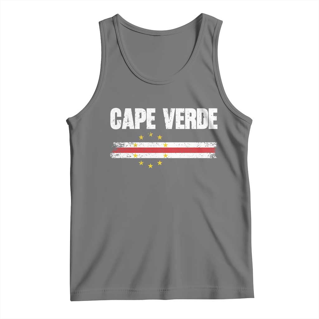 Cape Verde Pride Vintage Cape Verdean Flag 10 Stars Tank Top