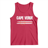 Cape Verde Pride Vintage Cape Verdean Flag 10 Stars Tank Top