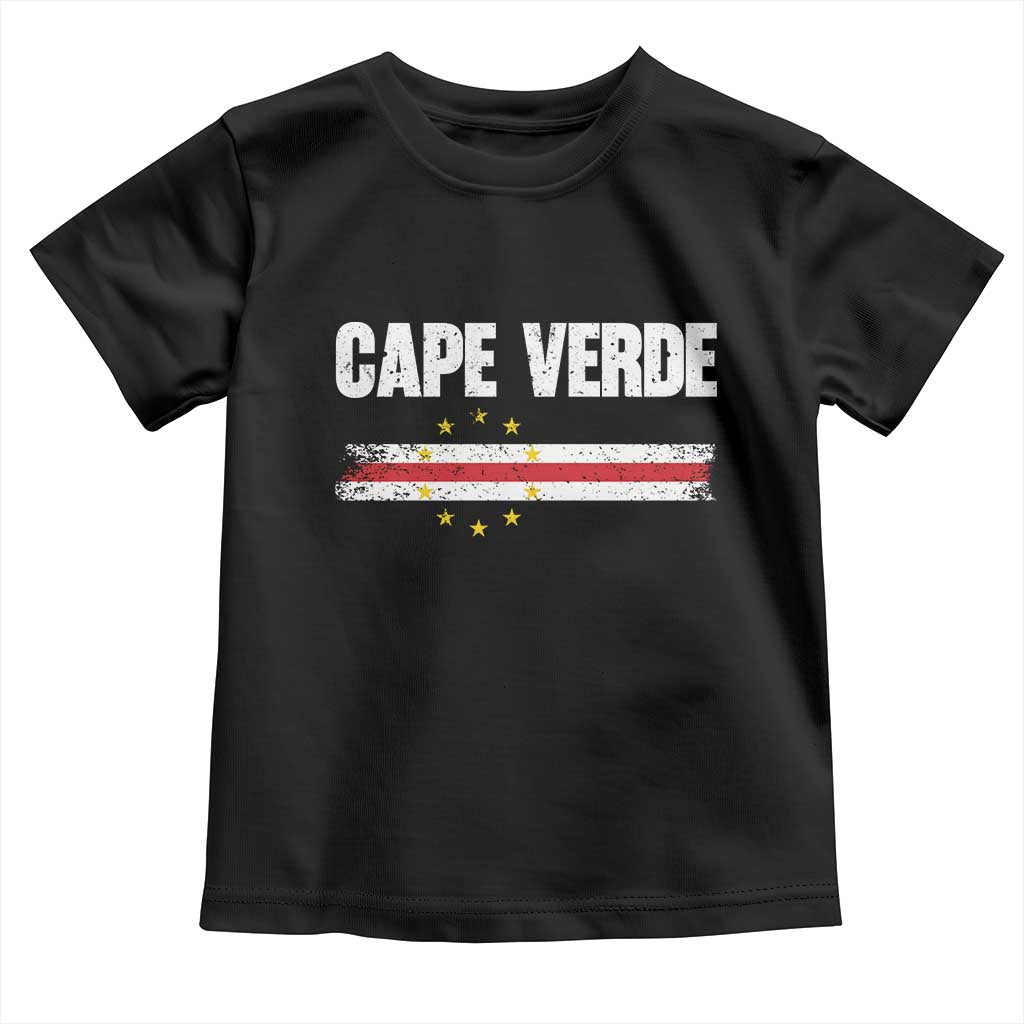 Cape Verde Pride Vintage Cape Verdean Flag 10 Stars Toddler T Shirt