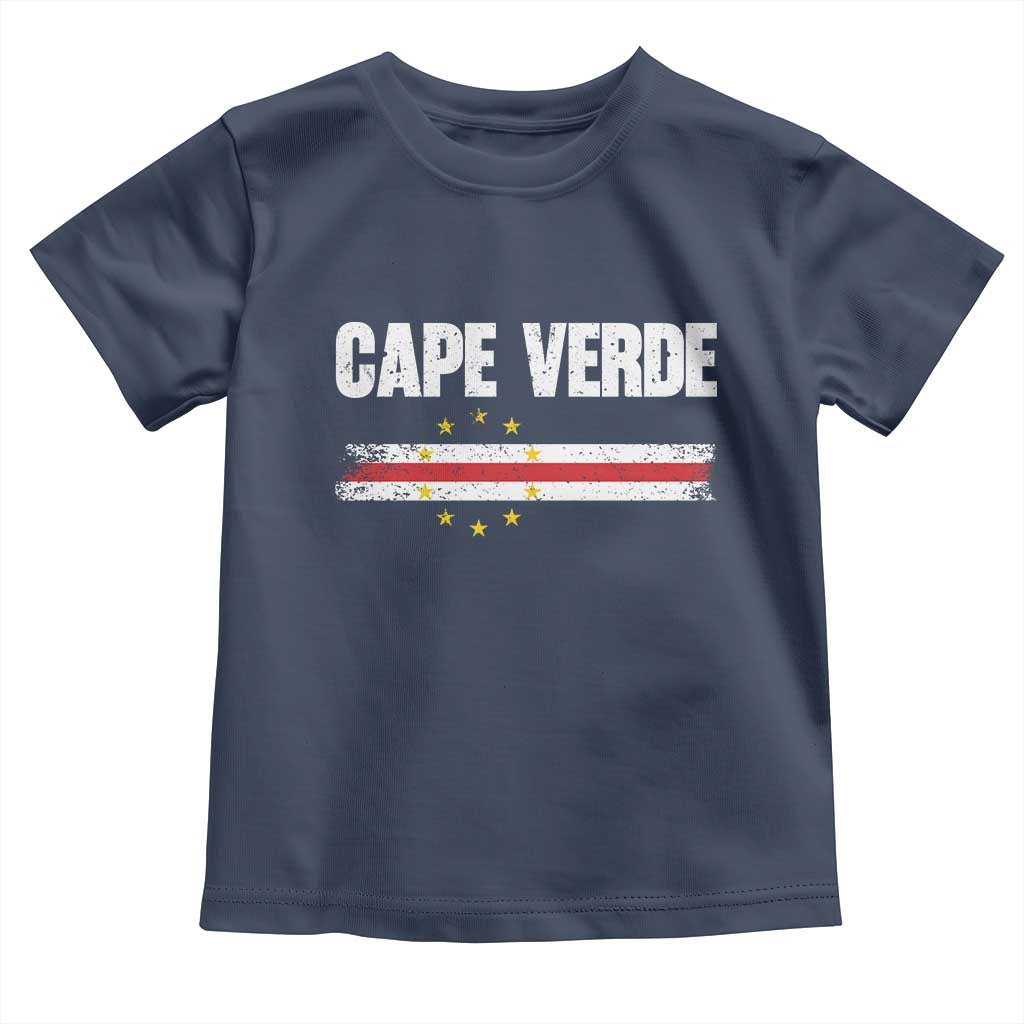 Cape Verde Pride Vintage Cape Verdean Flag 10 Stars Toddler T Shirt