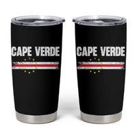 Cape Verde Pride Vintage Cape Verdean Flag 10 Stars Tumbler Cup