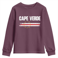 Cape Verde Pride Vintage Cape Verdean Flag 10 Stars Youth Sweatshirt