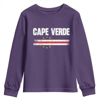 Cape Verde Pride Vintage Cape Verdean Flag 10 Stars Youth Sweatshirt