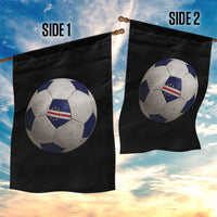 Cabo Verde Football Vintage Soccer Ball Graphic Garden Flag