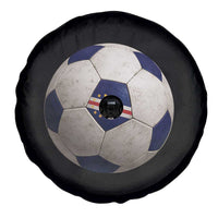 Cabo Verde Football Vintage Soccer Ball Graphic Spare Tire Cover