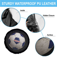 Cabo Verde Football Vintage Soccer Ball Graphic Spare Tire Cover