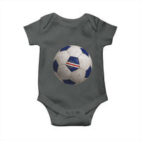 Cabo Verde Football Vintage Soccer Ball Graphic Baby Onesie