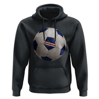 Cabo Verde Football Vintage Soccer Ball Graphic Hoodie
