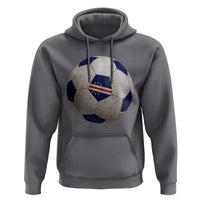 Cabo Verde Football Vintage Soccer Ball Graphic Hoodie