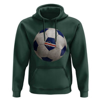 Cabo Verde Football Vintage Soccer Ball Graphic Hoodie