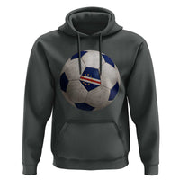 Cabo Verde Football Vintage Soccer Ball Graphic Hoodie