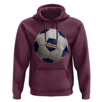 Cabo Verde Football Vintage Soccer Ball Graphic Hoodie
