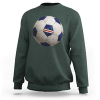 Cabo Verde Football Vintage Soccer Ball Graphic Sweatshirt